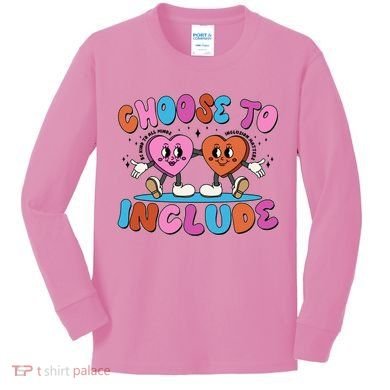 Retro Choose To Include Kids Long Sleeve Shirt