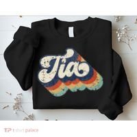 Retro Cute Tia For Auntie Best Tia Ever Aunt Sweatshirt thumb 2