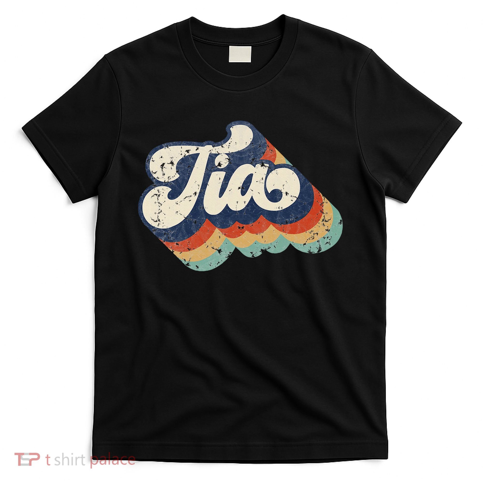 Retro Cute Tia For Auntie Best Tia Ever Aunt T-Shirt