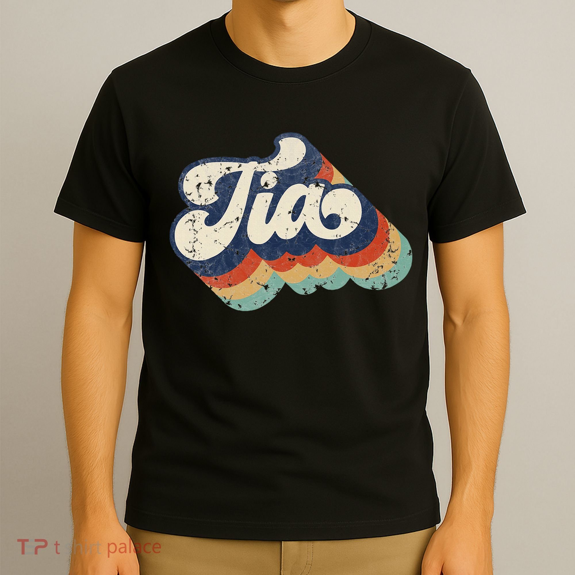 Retro Cute Tia For Auntie Best Tia Ever Aunt T-Shirt