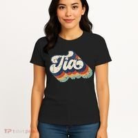 Retro Cute Tia For Auntie Best Tia Ever Aunt Women's T-Shirt thumb 4