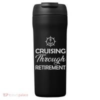 Retired Cruising Through Retirement Gift 24oz Duet Stainless Steel Tumbler thumb 0