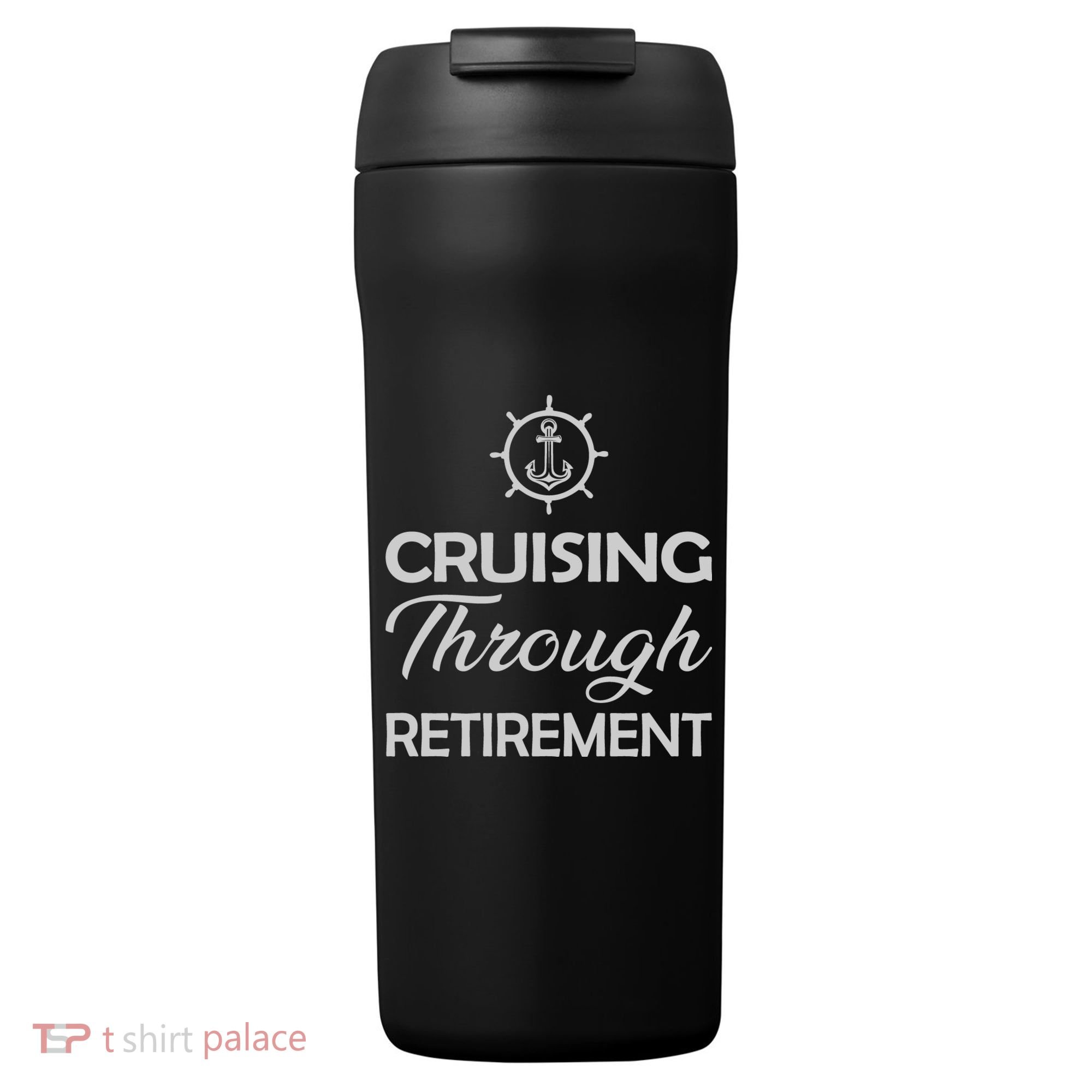 Retired Cruising Through Retirement Gift 24oz Duet Stainless Steel Tumbler