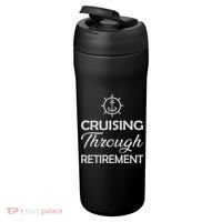 Retired Cruising Through Retirement Gift 24oz Duet Stainless Steel Tumbler thumb 3