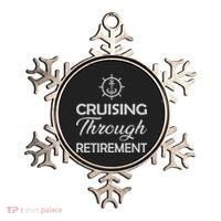 Retired Cruising Through Retirement Gift Ornament thumb 0