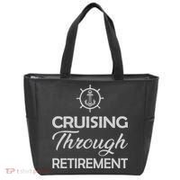 Retired Cruising Through Retirement Gift Tote Bag thumb 0
