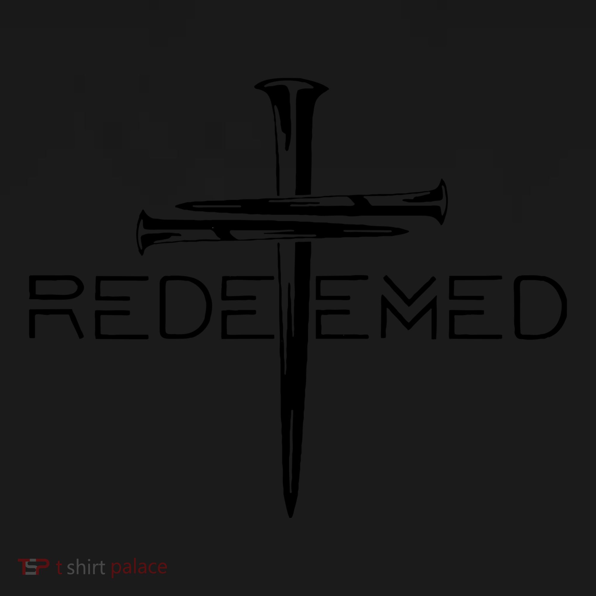 Redeemed Collection: The Ultimate Redeemer 3 Nails Cross Black On Black Women's Hoodie