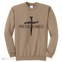 Redeemed Collection: The Ultimate Redeemer 3 Nails Cross Black On Black Sweatshirt thumb 0