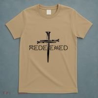 Redeemed Collection: The Ultimate Redeemer 3 Nails Cross Black On Black T-Shirt thumb 5