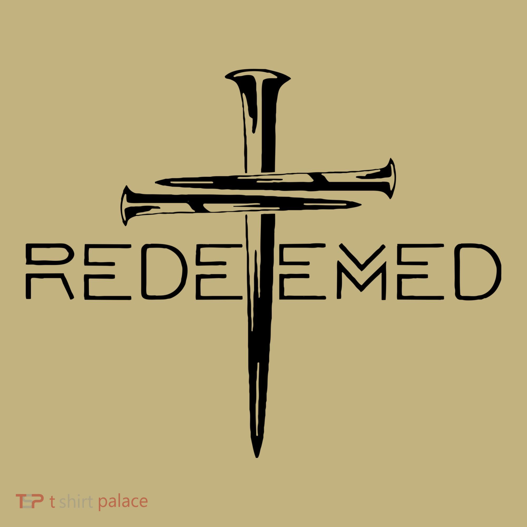 Redeemed Collection: The Ultimate Redeemer 3 Nails Cross Black On Black T-Shirt