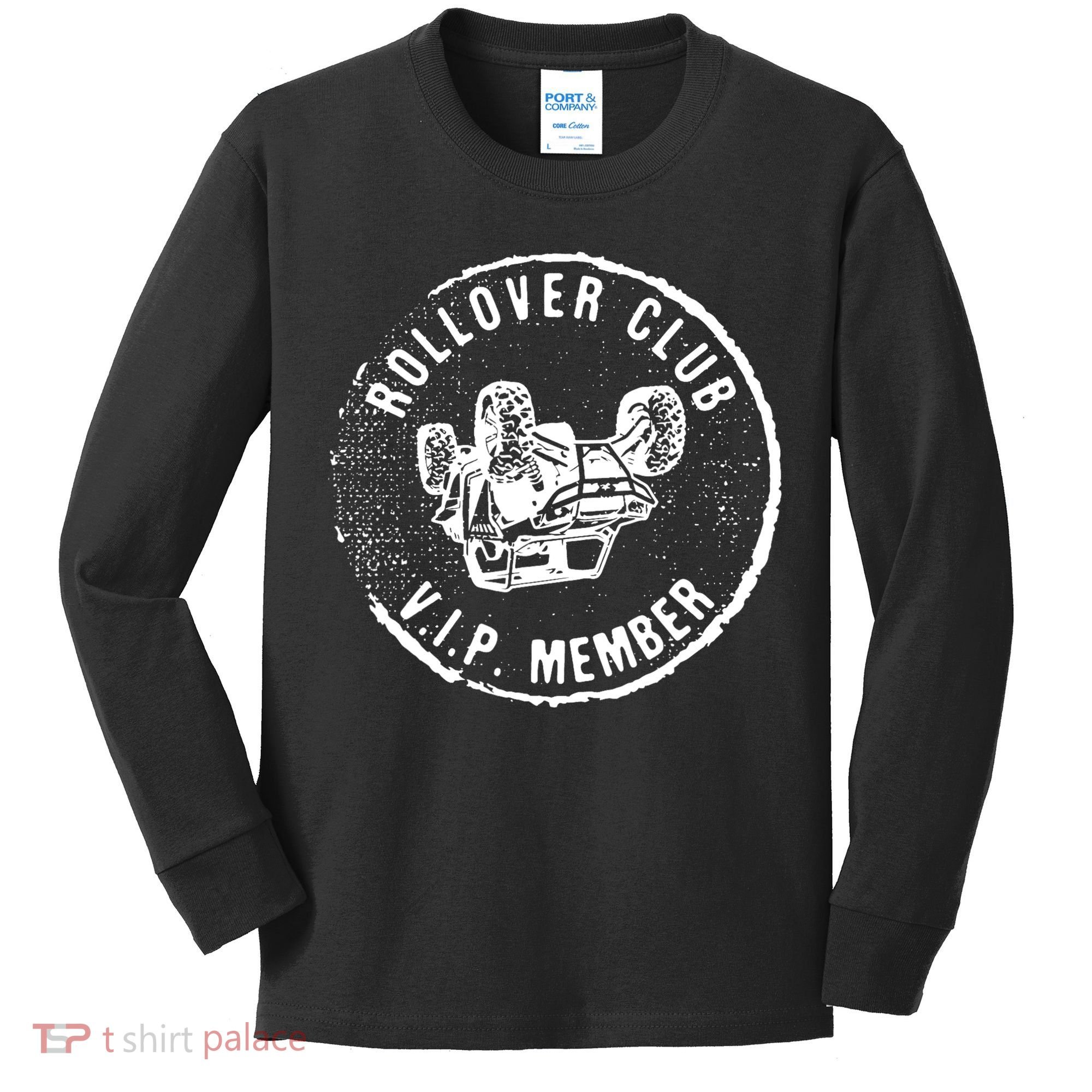 Rollover Club UTV SXS Funny Side By Side Offroad Riding Kids Long Sleeve Shirt