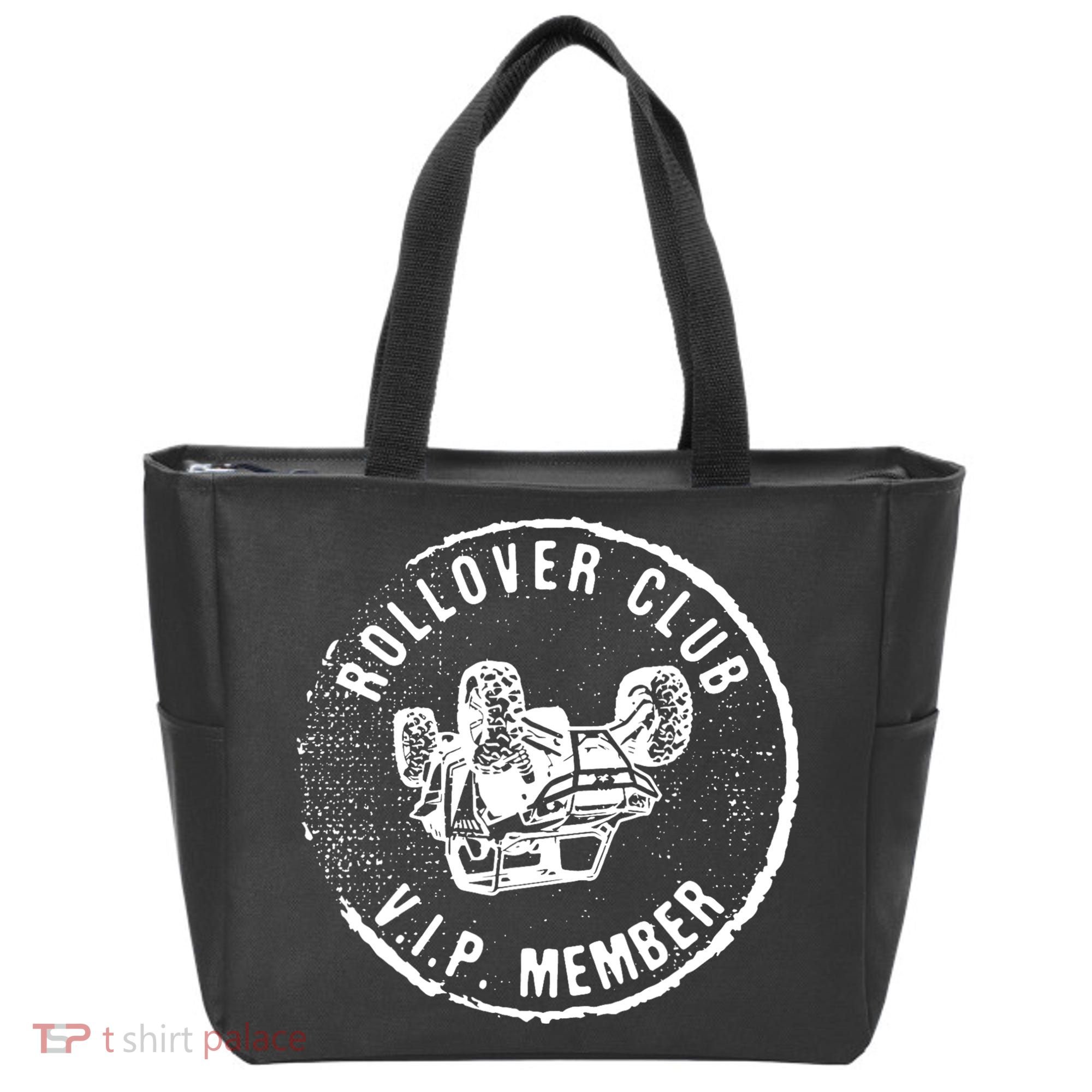 Rollover Club UTV SXS Funny Side By Side Offroad Riding Tote Bag