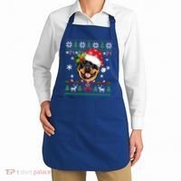 Rottweiler Christmas Ugly Sweater Rottweiler Tree Light Xmas Gift Apron thumb 2