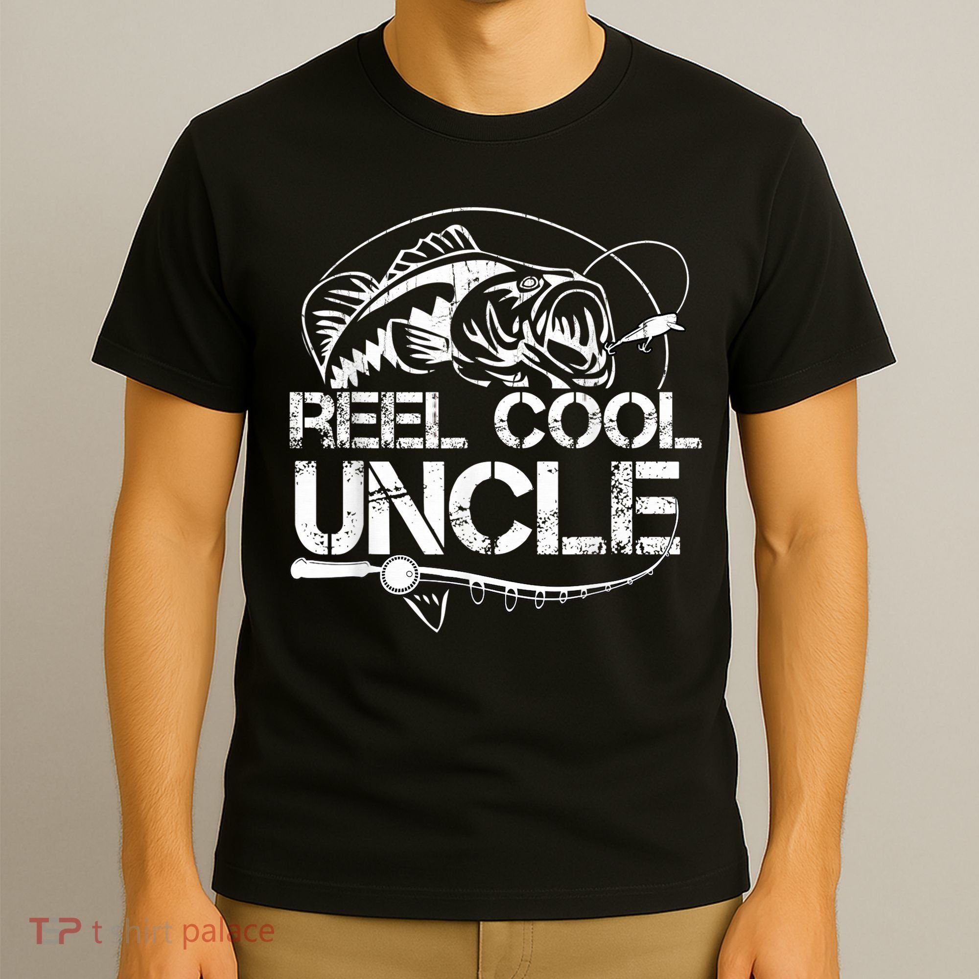 Reel Cool Uncle Fishing Daddy Fathers Day Dad Gifts For  T-Shirt