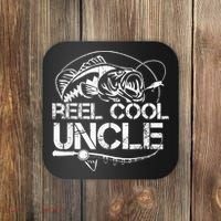 Reel Cool Uncle Fishing Daddy Fathers Day Dad Gifts For  Coaster thumb 0