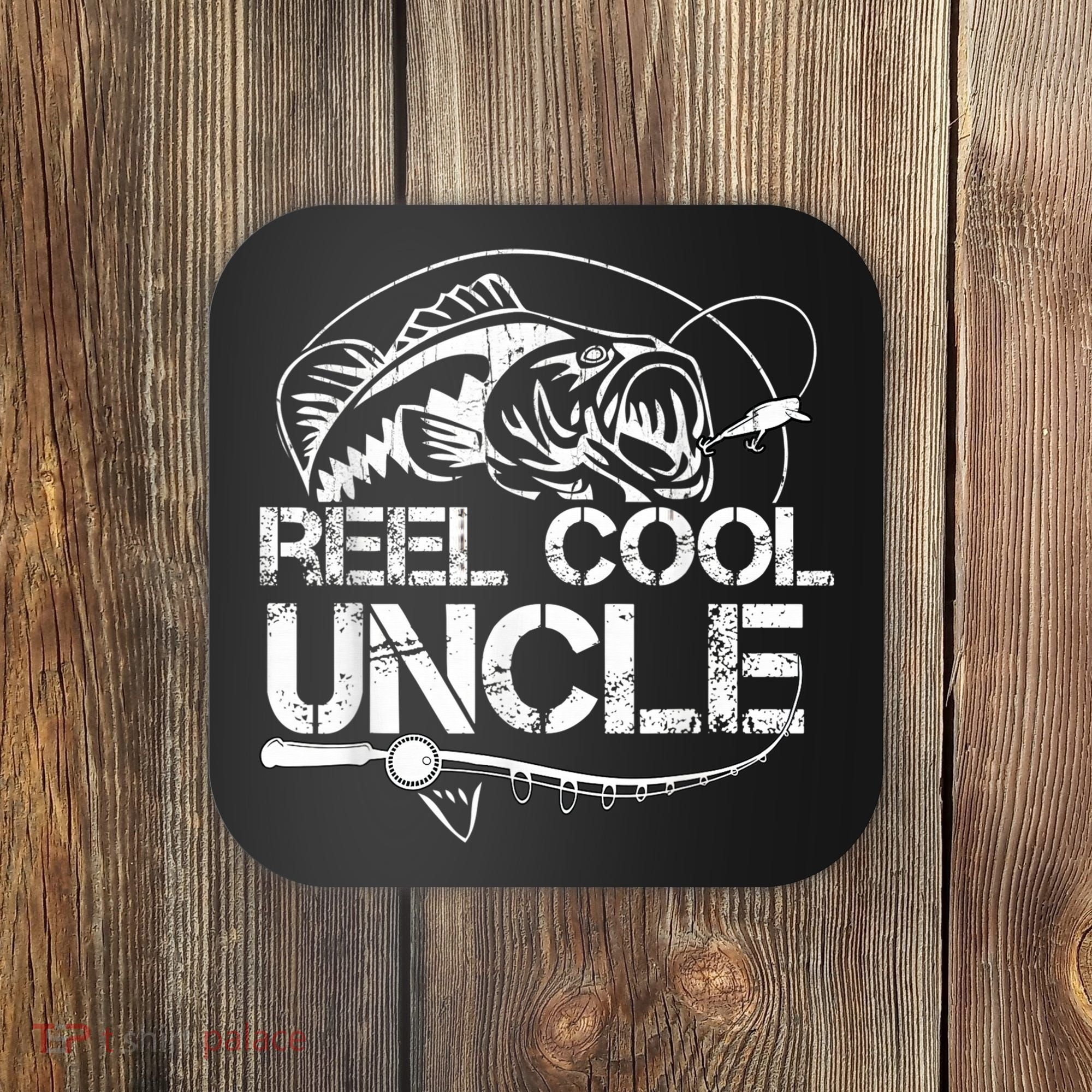 Reel Cool Uncle Fishing Daddy Fathers Day Dad Gifts For  Coaster