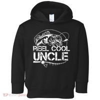 Reel Cool Uncle Fishing Daddy Fathers Day Dad Gifts For  Toddler Hoodie thumb 0