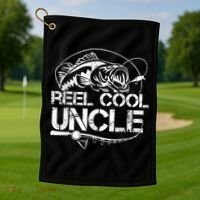 Reel Cool Uncle Fishing Daddy Fathers Day Dad Gifts For  Golf Towel thumb 1