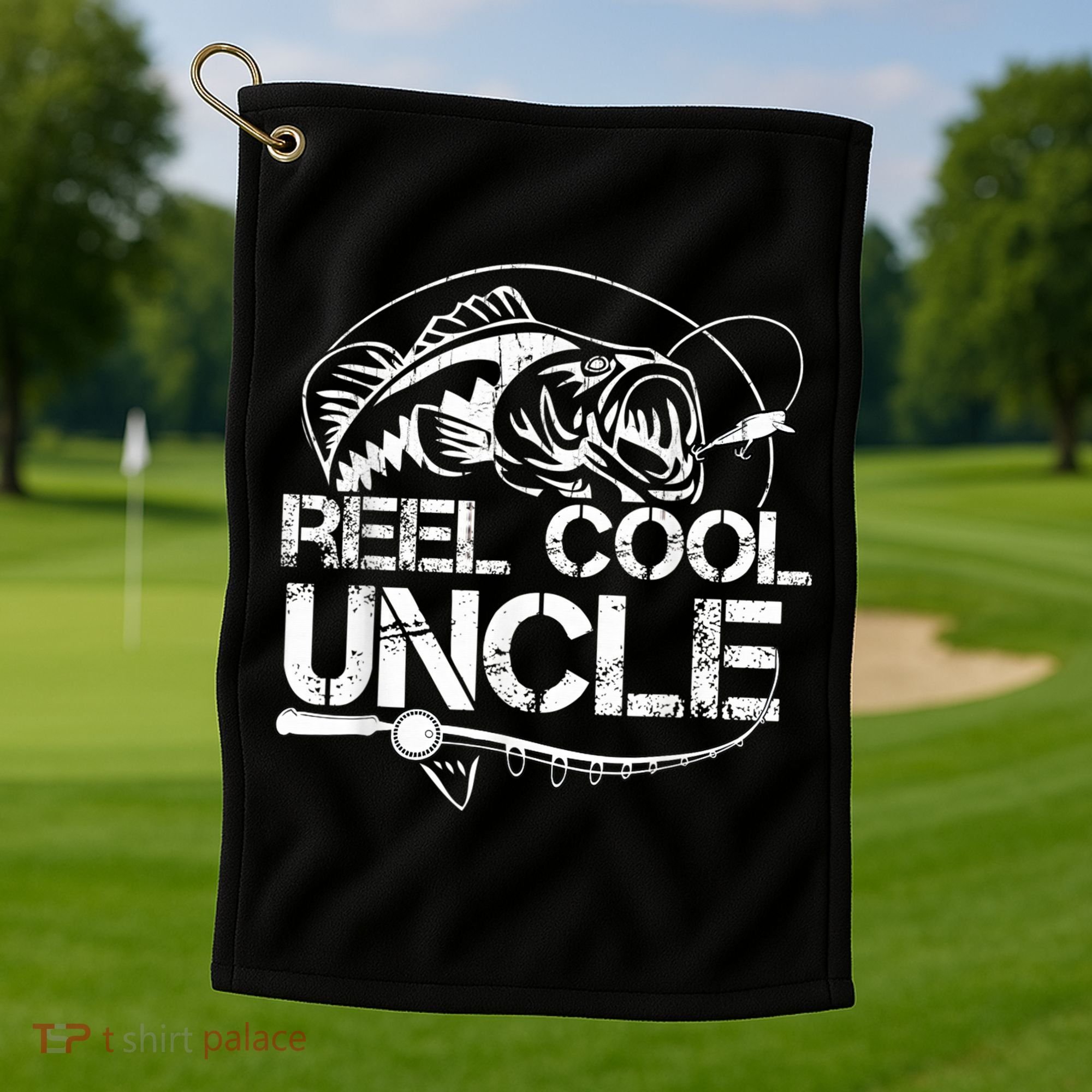Reel Cool Uncle Fishing Daddy Fathers Day Dad Gifts For  Golf Towel