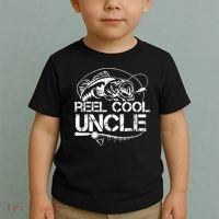 Reel Cool Uncle Fishing Daddy Fathers Day Dad Gifts For  Toddler T-Shirt thumb 2