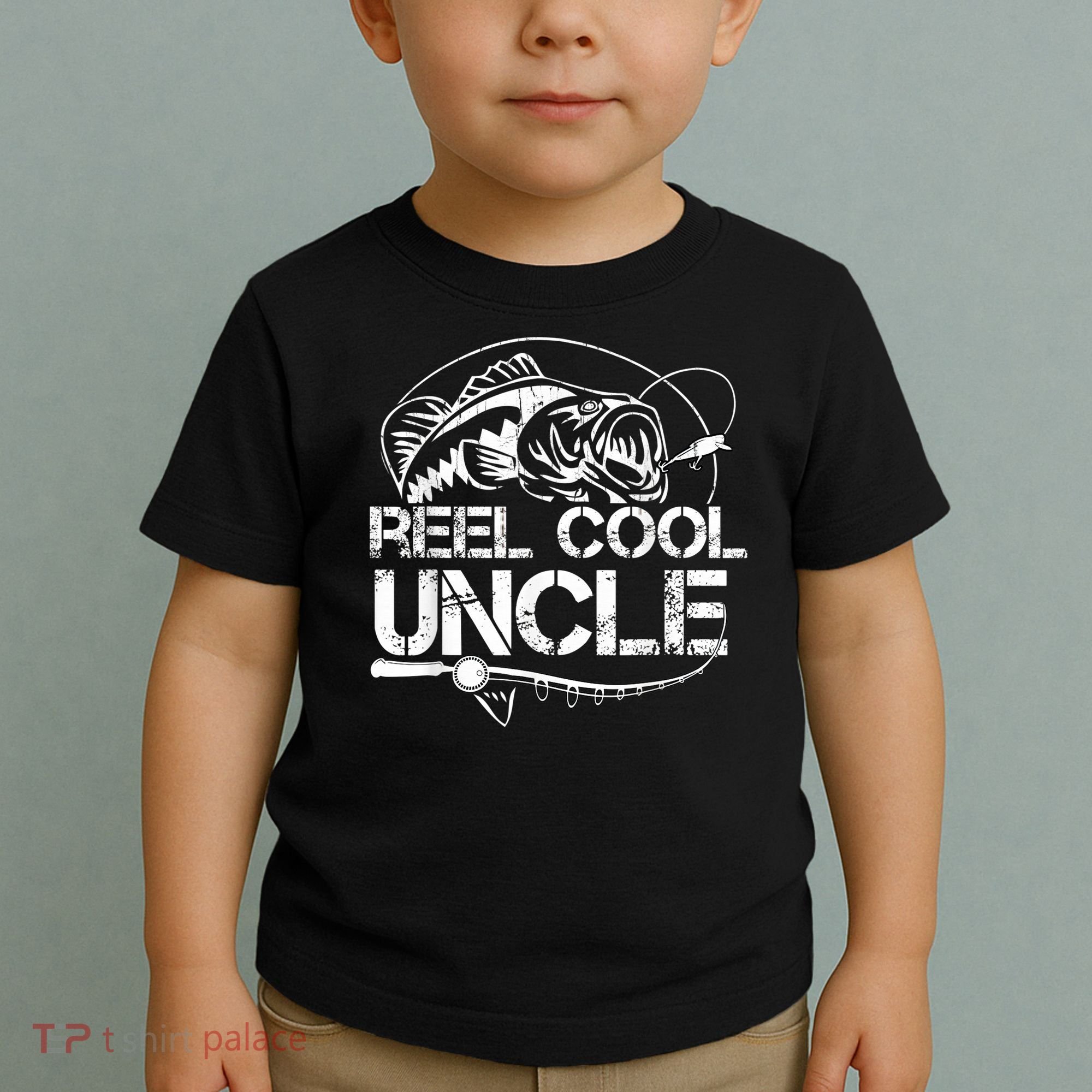 Reel Cool Uncle Fishing Daddy Fathers Day Dad Gifts For  Toddler T-Shirt