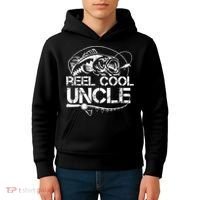 Reel Cool Uncle Fishing Daddy Fathers Day Dad Gifts For  Kids Hoodie thumb 4