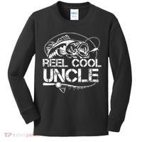 Reel Cool Uncle Fishing Daddy Fathers Day Dad Gifts For  Kids Long Sleeve Shirt thumb 0
