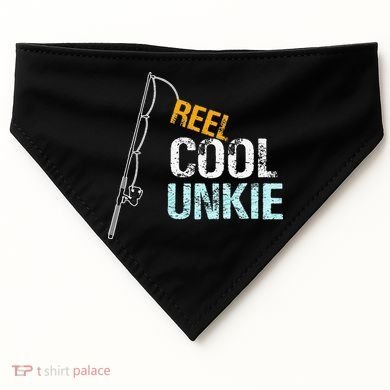 Reel Cool Unkie Uncle Gift From Niece Or Nephew USA-Made Doggie Bandana