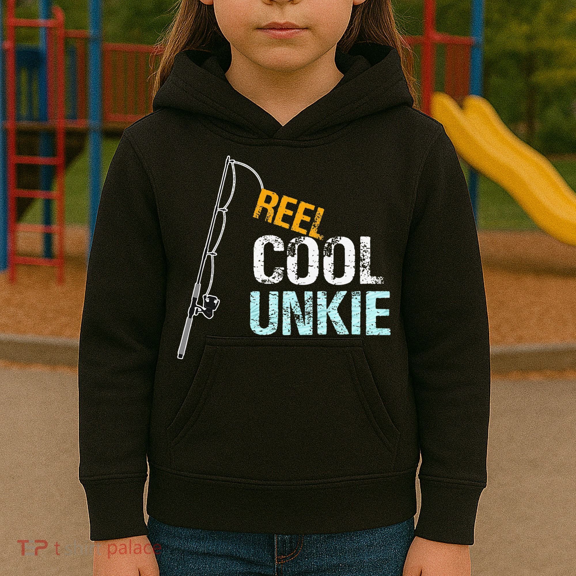 Reel Cool Unkie Uncle Gift From Niece Or Nephew Kids Hoodie