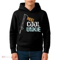 Reel Cool Unkie Uncle Gift From Niece Or Nephew Kids Hoodie thumb 4