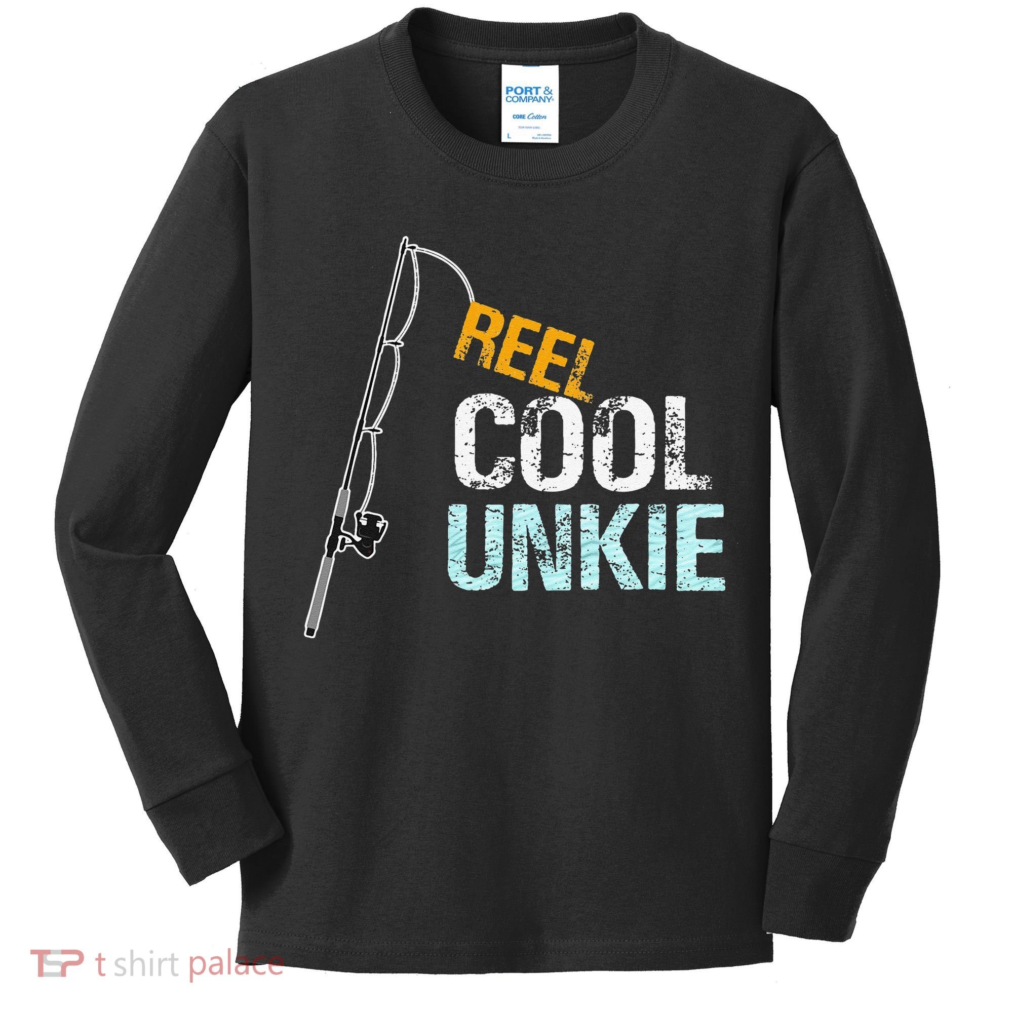 Reel Cool Unkie Uncle Gift From Niece Or Nephew Kids Long Sleeve Shirt