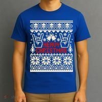 Rock Christmas Ugly Sweater Rocknroll Music Merry Christmas Gift T-Shirt thumb 3