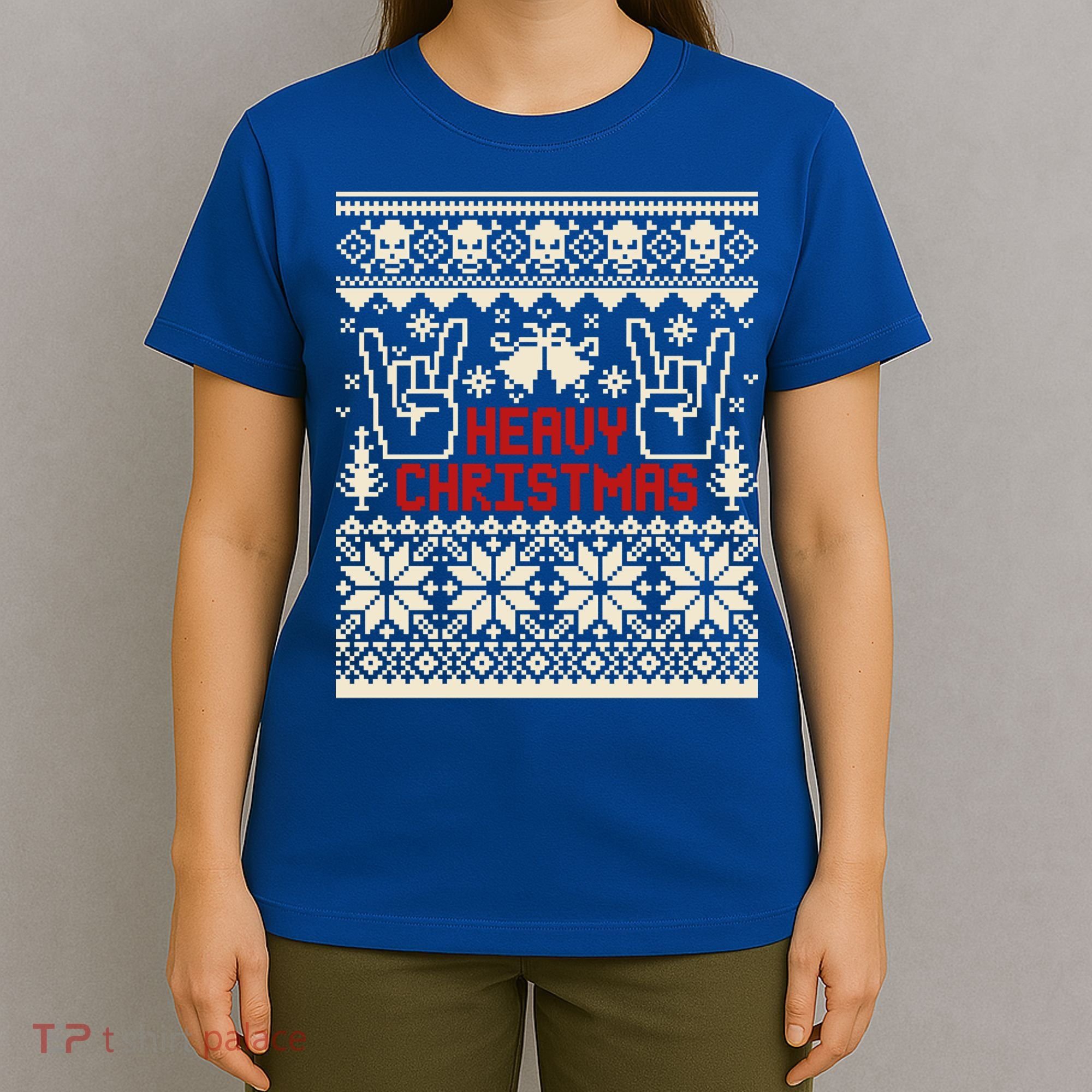 Rock Christmas Ugly Sweater Rocknroll Music Merry Christmas Gift T-Shirt
