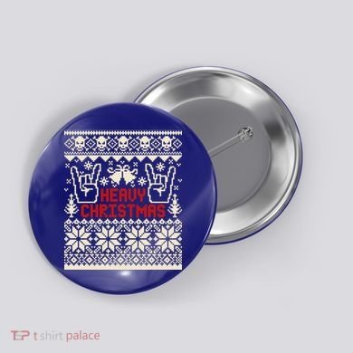 Rock Christmas Ugly Sweater Rocknroll Music Merry Christmas Gift Button
