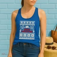 Rock Christmas Ugly Sweater Rocknroll Music Merry Christmas Gift Women's Tank Top thumb 2
