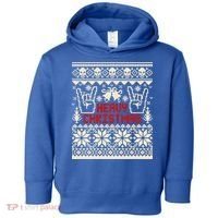 Rock Christmas Ugly Sweater Rocknroll Music Merry Christmas Gift Toddler Hoodie thumb 0