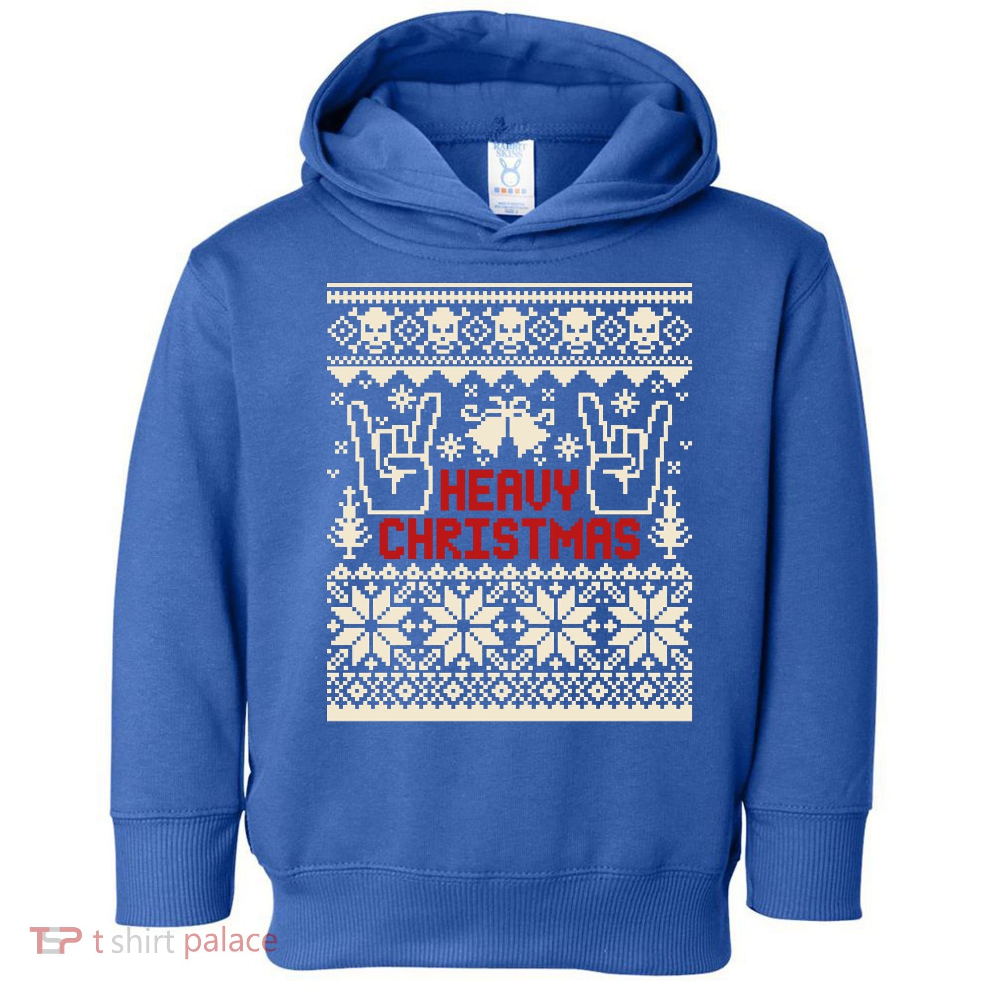 Rock Christmas Ugly Sweater Rocknroll Music Merry Christmas Gift Toddler Hoodie