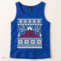 Rock Christmas Ugly Sweater Rocknroll Music Merry Christmas Gift Tank Top thumb 2