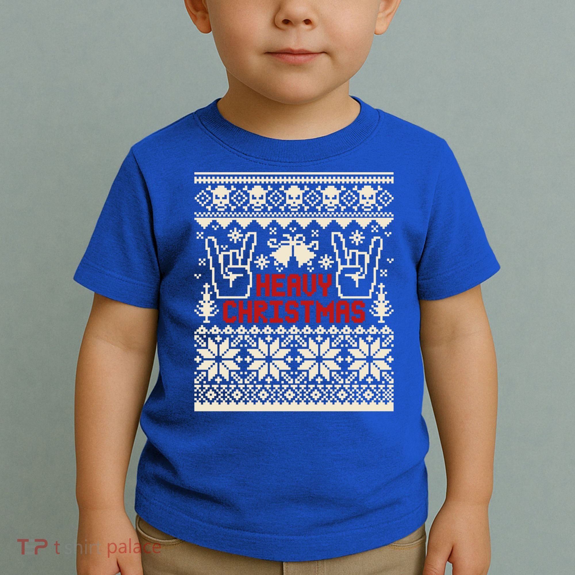 Rock Christmas Ugly Sweater Rocknroll Music Merry Christmas Gift Toddler T-Shirt