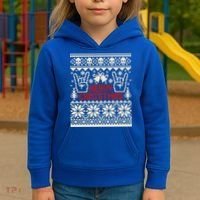 Rock Christmas Ugly Sweater Rocknroll Music Merry Christmas Gift Kids Hoodie thumb 3