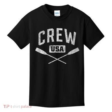 Rowing Crew Usa Coxswain Sculling Row Team Kids T-Shirt
