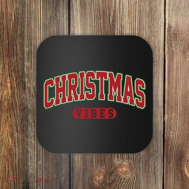 Retro Christmas Vibes Coaster