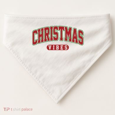 Retro Christmas Vibes USA-Made Doggie Bandana