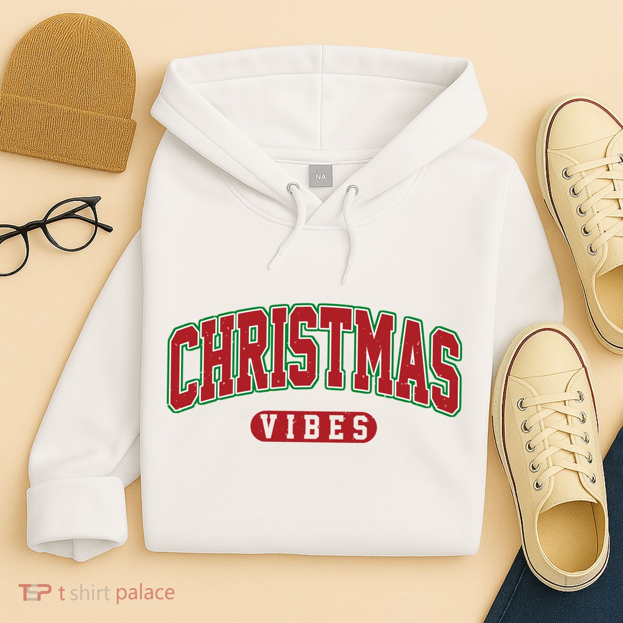 Retro Christmas Vibes Hoodie