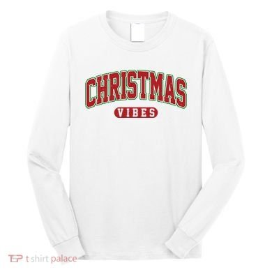 Retro Christmas Vibes Long Sleeve Shirt