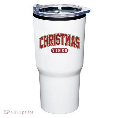 Retro Christmas Vibes Tumbler
