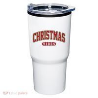 Retro Christmas Vibes Tumbler thumb 0
