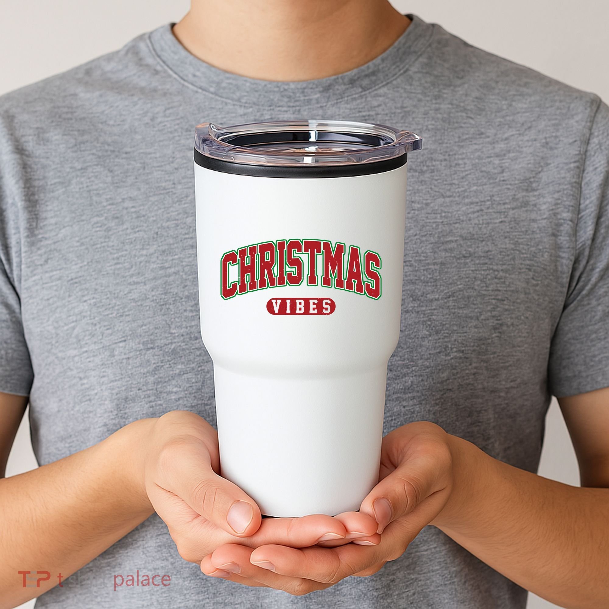 Retro Christmas Vibes Tumbler