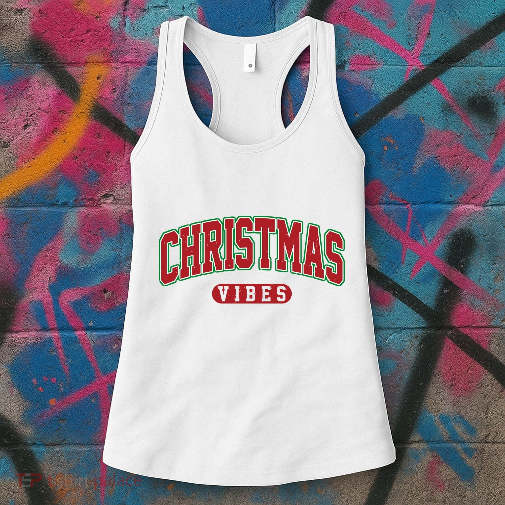 Retro Christmas Vibes Women's Tank Top