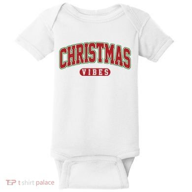 Retro Christmas Vibes Baby Bodysuit